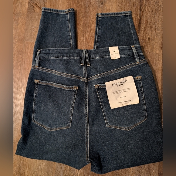 Good American Good Waist Skinny High Rise Crop Jean Size 15, NWT - Picture 4 of 8